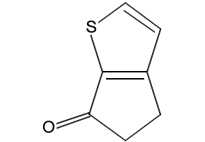 4,5-Dihydrocyclopenta[b]thiophen-6-one structure, CAS 5650-52-2