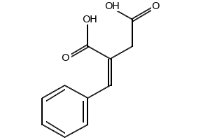2-(Phenylmethylene)butanedioic acid structure, CAS 5653-88-3