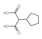 Cyclopentanemalonic acid structure, CAS 5660-81-1