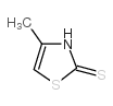 4-Methylthiazole-2(3H)-thione structure, CAS 5685-06-3