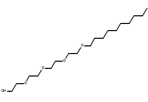 Tetraethyleneglycol monodecyl ether structure, CAS 5703-94-6