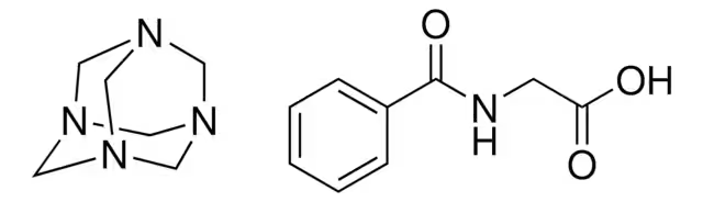 Methenamine hippurate structure, CAS 5714-73-8