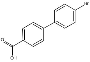 4'-Bromo[1,1'-biphenyl]-4-carboxylic acid structure, CAS 5731-11-3