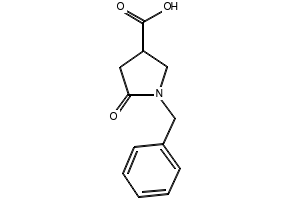 1-Benzyl-5-oxopyrrolidine-3-carboxylic acid structure, CAS 5733-86-8