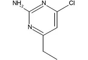 2-Amino-4-chloro-6-ethylpyrimidine structure, CAS 5734-67-8