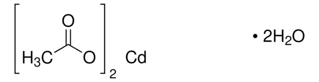 Cadmium acetate dihydrate structure, CAS 5743-04-4