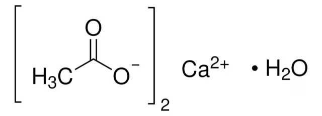 Calcium acetate monohydrate structure, CAS 5743-26-0
