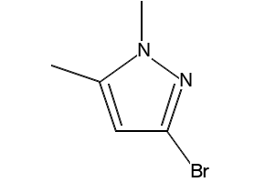 3-Bromo-1,5-dimethylpyrazole structure, CAS 5744-80-9