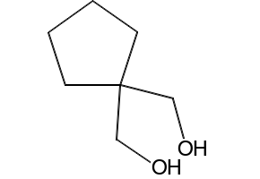 1,1-Cyclopentanedimethanol structure, CAS 5763-53-1