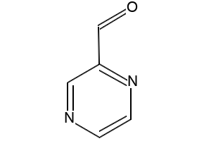 Pyrazine-2-carbaldehyde structure, CAS 5780-66-5