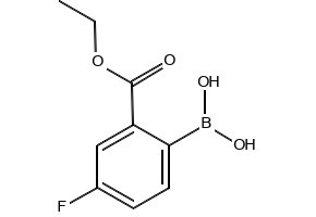 4-Ethoxycarbonyl-2-nitrophenylboronic acid structure, CAS 5785-70-6