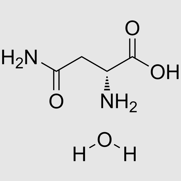 D(-)-Asparagine monohydrate structure, CAS 5794-24-1