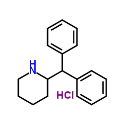 2-Diphenylmethylpiperidine hydrochloride structure, CAS 5807-81-8