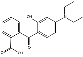 2-(4-Diethylamino-2-hydroxybenzoyl)benzoic acid structure, CAS 5809-23-4