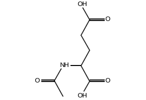 N-Acetyl-DL-glutamic acid structure, CAS 5817-08-3