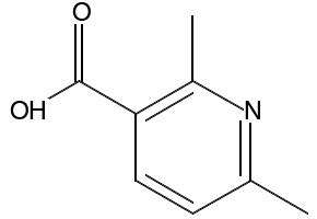 2,6-Dimethylnicotinic acid structure, CAS 5860-71-9