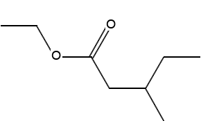 Ethyl 3-methylvalerate structure, CAS 5870-68-8