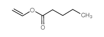 Vinyl valerate structure, CAS 5873-43-8
