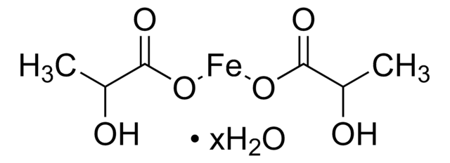 Ferrous lactate structure, CAS 5905-52-2