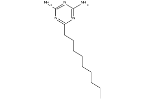2,4-Diamino-6-nonyl-1,3,5-triazine structure, CAS 5921-65-3