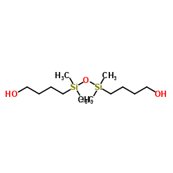1,3-Bis(4-hydroxybutyl)tetramethyldisiloxane structure, CAS 5931-17-9