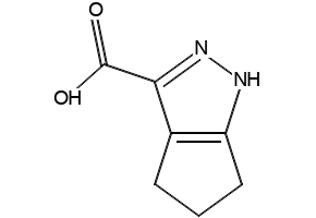 1,4,5,6-Tetrahydrocyclopentapyrazole-3-carboxylic acid structure, CAS 5932-32-1