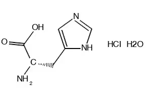 L-Histidine hydrochloride monohydrate structure, CAS 5934-29-2