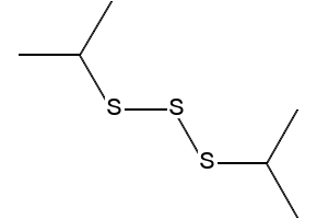 Diisopropyl trisulphide structure, CAS 5943-34-0