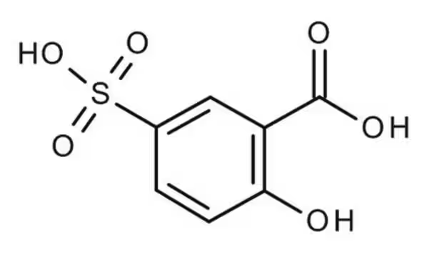 5-Sulfosalicylic acid dihydrate structure, CAS 5965-83-3