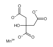 Manganese(III) citrate structure, CAS 5968-88-7