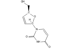 2',3'-Didehydro-2',3'-dideoxyuridine structure, CAS 5974-93-6