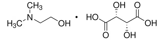 2-Dimethylaminoethanol (+)-bitartrate salt structure, CAS 5988-51-2