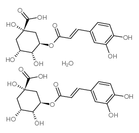 Chlorogenic acid hemihydrate structure, CAS 6001-76-9