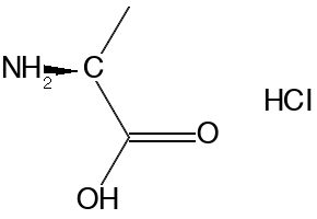 L-Alanine hydrochloride structure, CAS 6003-05-0