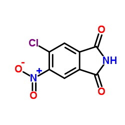 4-Chloro-5-nitrophthalimide structure, CAS 6015-57-2