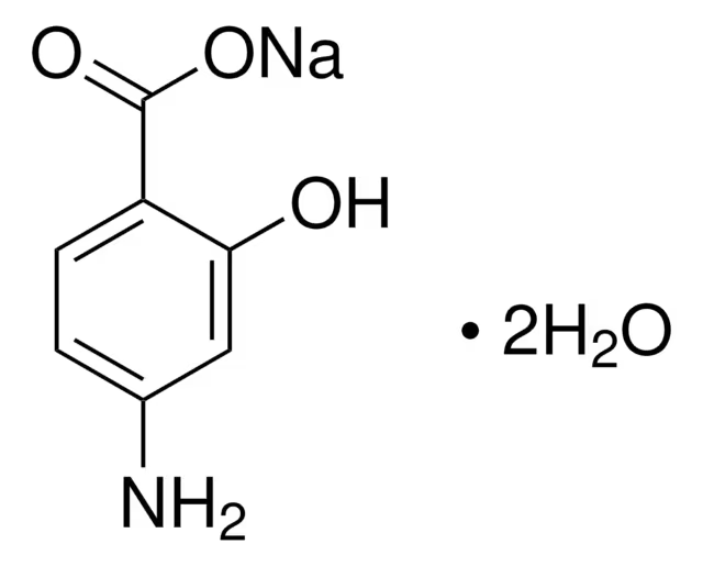 Sodium 4-aminosalicylate dihydrate structure, CAS 6018-19-5