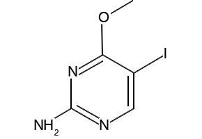 2-Amino-5-iodo-4-methoxypyrimidine structure, CAS 89322-66-7