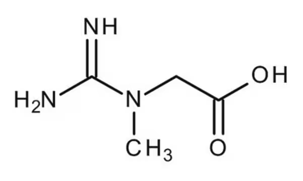Creatine monohydrate structure, CAS 6020-87-7