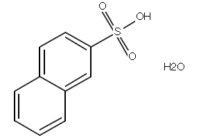 Naphthalene-2-sulfonic acid hydrate structure, CAS 6036-00-6