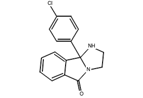 9beta-(4-Chlorophenyl)-1,2,3,9beta-tetrahydro-5H-imidazo[2,1-a]isoindol-5-one structure, CAS 6038-49-9