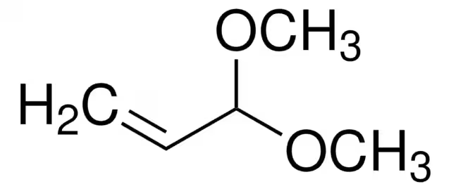 Acrolein dimethyl acetal structure, CAS 6044-68-4