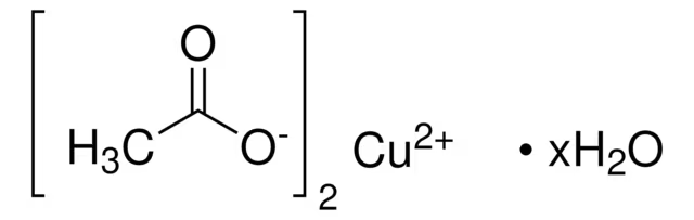 Cupric acetate monohydrate structure, CAS 6046-93-1