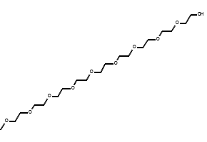 Nonaethylene glycol monomethyl ether structure, CAS 6048-68-6