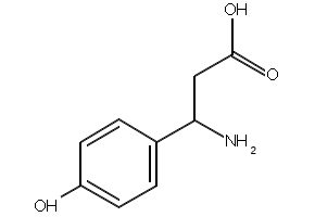 3-Amino-3-(4-hydroxyphenyl)propanoic acid structure, CAS 6049-54-3