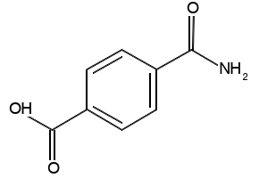 Terephthalic acid monoamide structure, CAS 6051-43-0