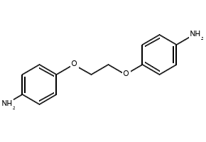Bis(4-aminophenoxy)ethane structure, CAS 6052-10-4