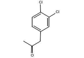 3,4-Dichlorophenylacetone structure, CAS 6097-32-1