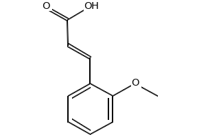 2-Methoxycinnamic acid structure, CAS 6099-03-2
