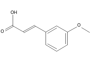 3-Methoxycinnamic acid structure, CAS 6099-04-3
