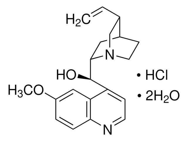 Quinine hydrochloride dihydrate structure, CAS 6119-47-7